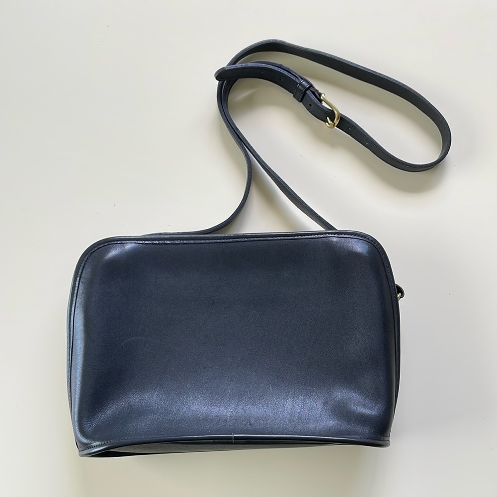 Coach Black Leather Crossbody Purse